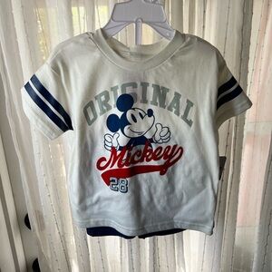 Disney Mickey Mouse Kids T-Shirt - White and Blue